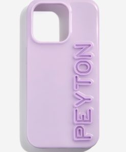 Fine Line Custom iPhone Case - Lavender