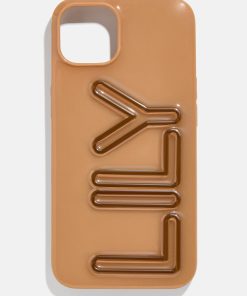 Fine Line Custom iPhone Case - Brown/Dark Brown