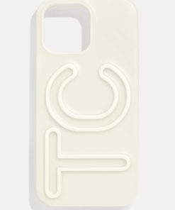 Fine Line Custom iPhone Case - White
