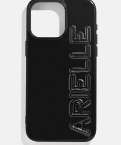Fine Line Custom iPhone Case - Black