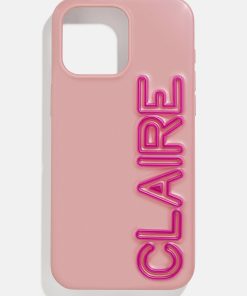 Fine Line Custom Phone Case - Mauve/Magenta