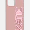 Fine Line Custom iPhone Case - Mauve/Light Pink