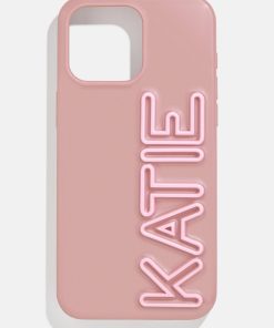 Fine Line Custom iPhone Case - Mauve/Light Pink