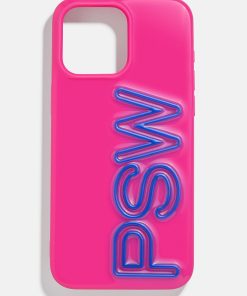 Fine Line Custom iPhone Case - Hot Pink/Cobalt
