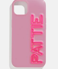 Fine Line Custom iPhone Case - Dark Purple/Hot Pink