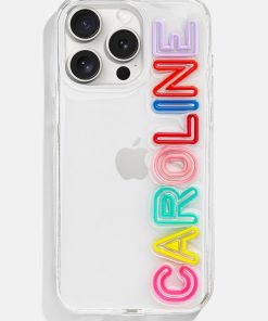 Fine Line Custom iPhone Case - Clear/Multi