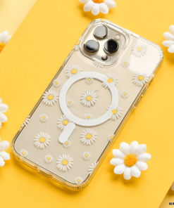 Clear MagSafe® Phone Case - Daisy
