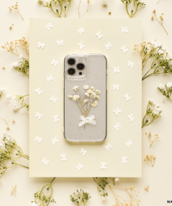 Dried Flowers Clear Phone Case