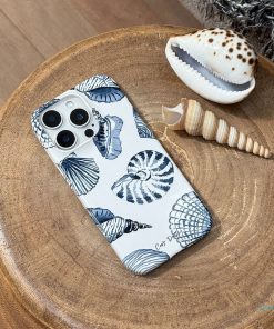 Blue Shells Printed Phone Cases by Cass Deller - The Dairy