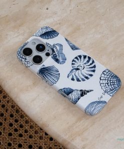 Blue Shells Printed Phone Cases by Cass Deller - The Dairy