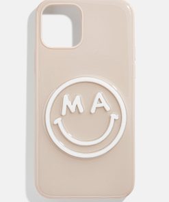 All Smiles Custom iPhone Case - Beige/White