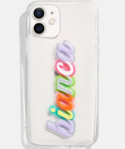 Color Me Happy Custom iPhone Case - Clear/Multi