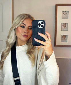 Girl holding phone case