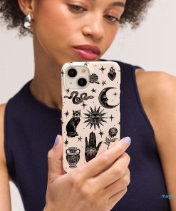 Astro Flash Beige Printed Phone Cases by Veronica Tucker - The Dairy