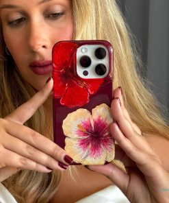 Hibiscus Flower Printed Phone Cases by BG. Studio - The Dairy