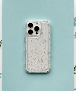 Clear Phone Case - Blooming Blues