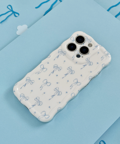 Wavy Phone Case - Bluebell Bows