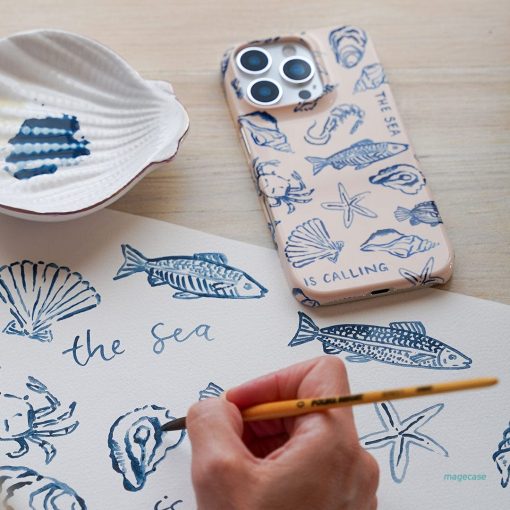 Sea Call Printed Phone Cases by Cass Deller - The Dairy