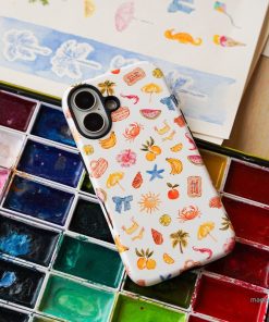 Summer Icons Printed Phone Cases by Cass Deller - The Dairy