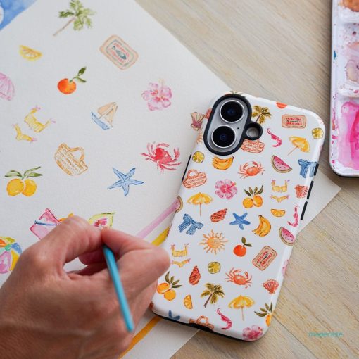 Summer Icons Printed Phone Cases by Cass Deller - The Dairy