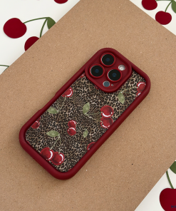 Leopard Cherries Phone Case