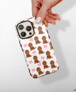 Bows & Besties Tough Phone Case - Dachshund