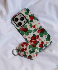 Strawberry Patch Printed Phone Cases by Ellie Mae - The Dairy