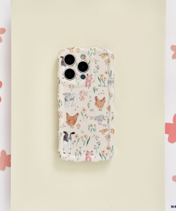 Wavy Phone Case - Farmyard Friends