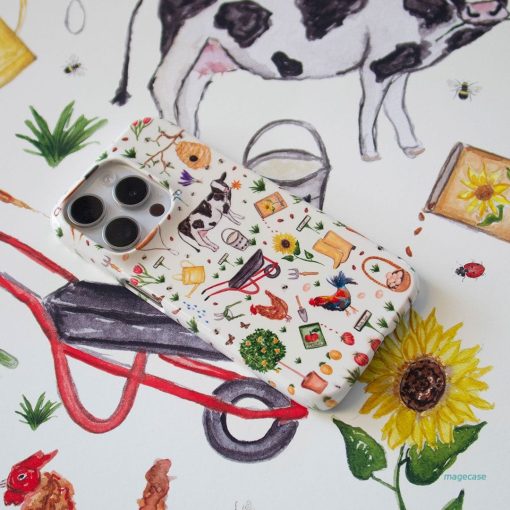 Farm Stay Printed Phone Cases by BG. Studio - The Dairy