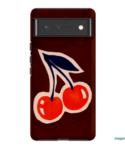 Cherries Printed Phone Cases Google Pixel 6 / Armoured by Studio Bon - The Dairy