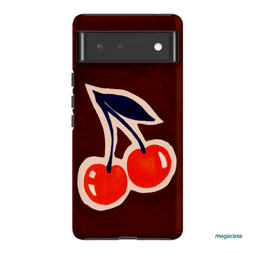 Cherries Printed Phone Cases Google Pixel 6 / Armoured by Studio Bon - The Dairy