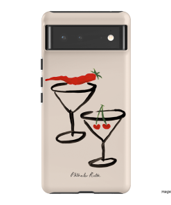 Chilli Cherry Printed Phone Cases by Phthalo Ruth - The Dairy