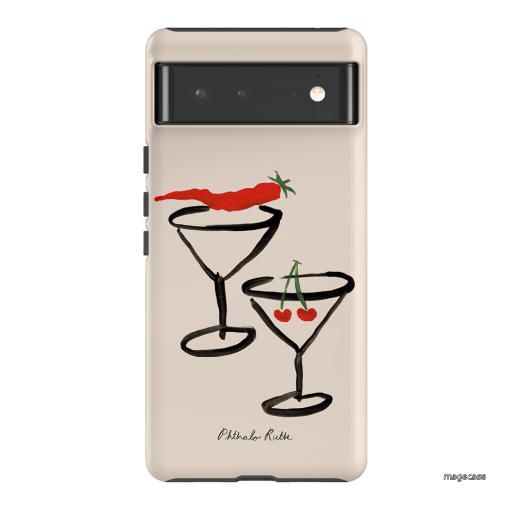 Chilli Cherry Printed Phone Cases by Phthalo Ruth - The Dairy