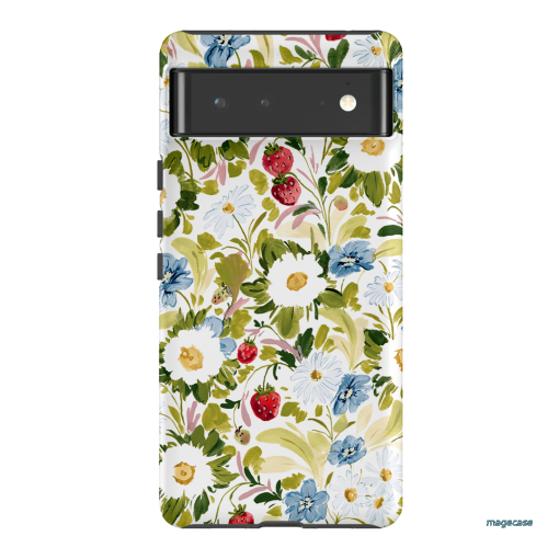 Garden Strawberries Printed Phone Cases Google Pixel 6 / Armoured by Ellie Mae - The Dairy