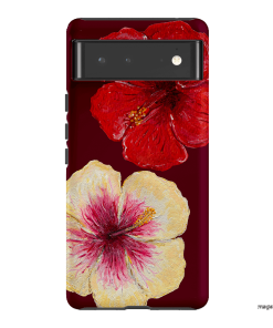 Hibiscus Flower Printed Phone Cases Google Pixel 6 / Armoured by BG. Studio - The Dairy