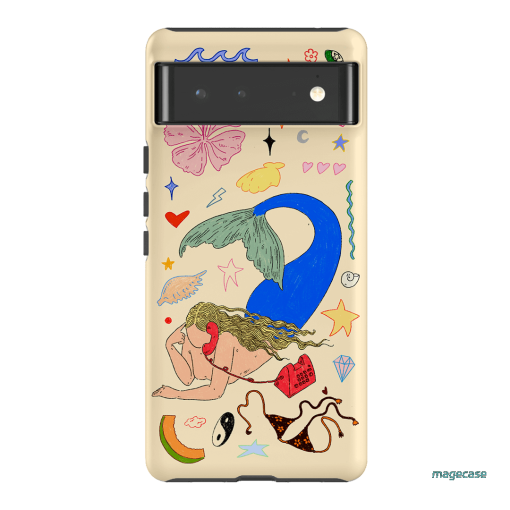 Mermaid Salad Cream Printed Phone Cases Google Pixel 6 / Armoured by Easty Beasty - The Dairy