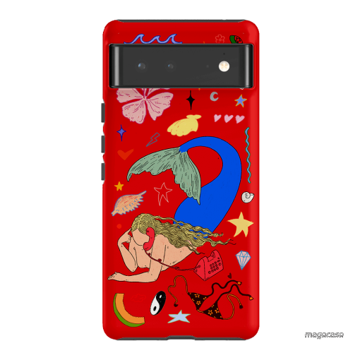 Mermaid Salad Scarlet Printed Phone Cases Google Pixel 6 / Armoured by Easty Beasty - The Dairy