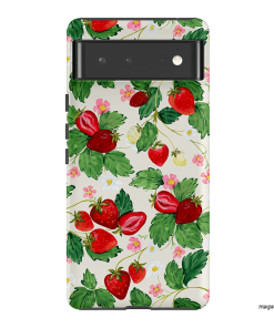 Strawberry Patch Printed Phone Cases Google Pixel 6 / Armoured by Ellie Mae - The Dairy