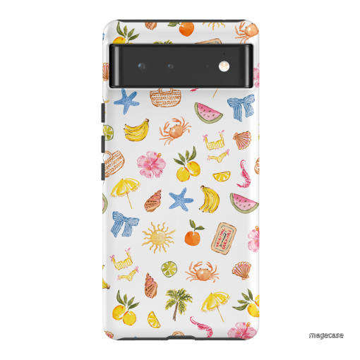 Summer Icons Printed Phone Cases Google Pixel 6 / Armoured by Cass Deller - The Dairy