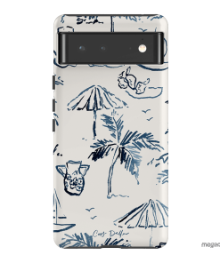 Balmy Blue Printed Phone Cases Google Pixel 6 / Armoured by Cass Deller - The Dairy