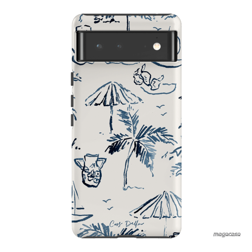 Balmy Blue Printed Phone Cases Google Pixel 6 / Armoured by Cass Deller - The Dairy