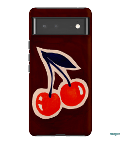 Cherries Printed Phone Cases Google Pixel 6 Pro / Armoured by Studio Bon - The Dairy