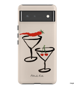 Chilli Cherry Printed Phone Cases by Phthalo Ruth - The Dairy