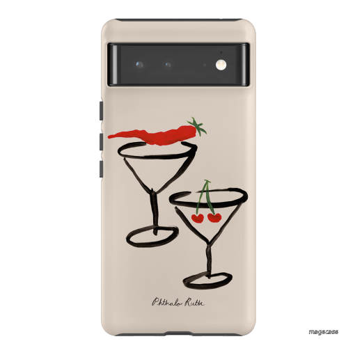 Chilli Cherry Printed Phone Cases by Phthalo Ruth - The Dairy