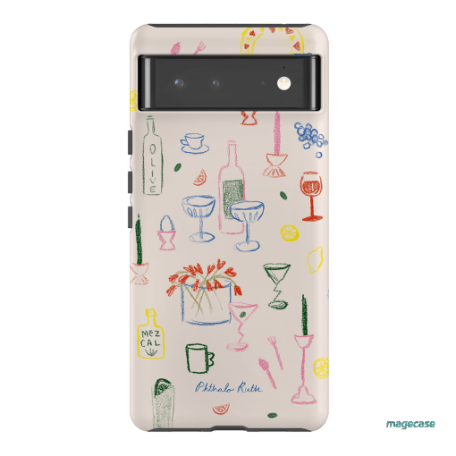Dinnerware Printed Phone Cases Google Pixel 6 Pro / Armoured by Phthalo Ruth - The Dairy