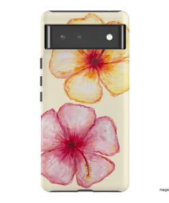 Hibiscus Flower Yellow Printed Phone Cases Google Pixel 6 Pro / Armoured by BG. Studio - The Dairy