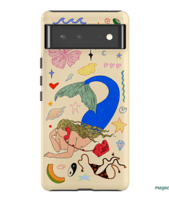Mermaid Salad Cream Printed Phone Cases Google Pixel 6 Pro / Armoured by Easty Beasty - The Dairy