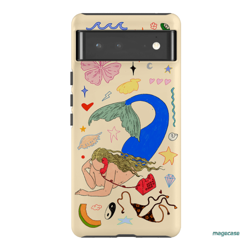 Mermaid Salad Cream Printed Phone Cases Google Pixel 6 Pro / Armoured by Easty Beasty - The Dairy