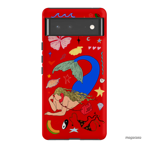 Mermaid Salad Scarlet Printed Phone Cases Google Pixel 6 Pro / Armoured by Easty Beasty - The Dairy