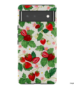 Strawberry Patch Printed Phone Cases Google Pixel 6 Pro / Armoured by Ellie Mae - The Dairy